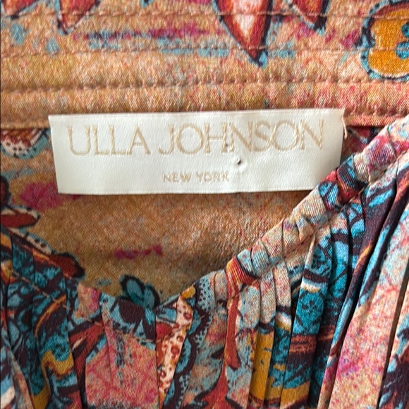 Ulla Johnson Floral Silk Cut Out Top - Multicolor Blouse size 8 - Picture 3 of 8